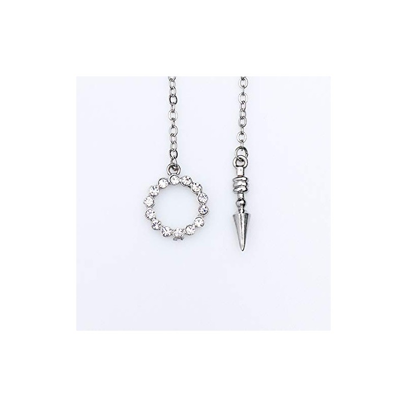 LIBERTY-M BTS Style JIN Jin Necklace Spike Chain with CZ