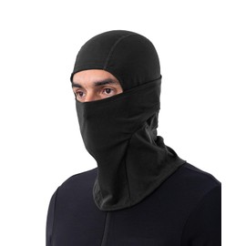 QUNATURE Balaclava Ski mask Winter Face Mask for Men & Women Windproof Fleece Thermal Ski Mask Breathable Neck Warmer Black