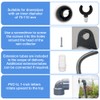 Rain Butt Connection Set, Rainwater Collector for Downpipes 70-100 mm,