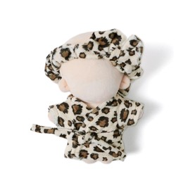 Wigo Women's Nui Bathrobe Set (Leopard) 5.9 inches (15 cm), Black