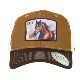 RODEO RIDER Gorra con Aplicación HD Vaqueras Originales Hombre Adultos Ajustable (Caballo)