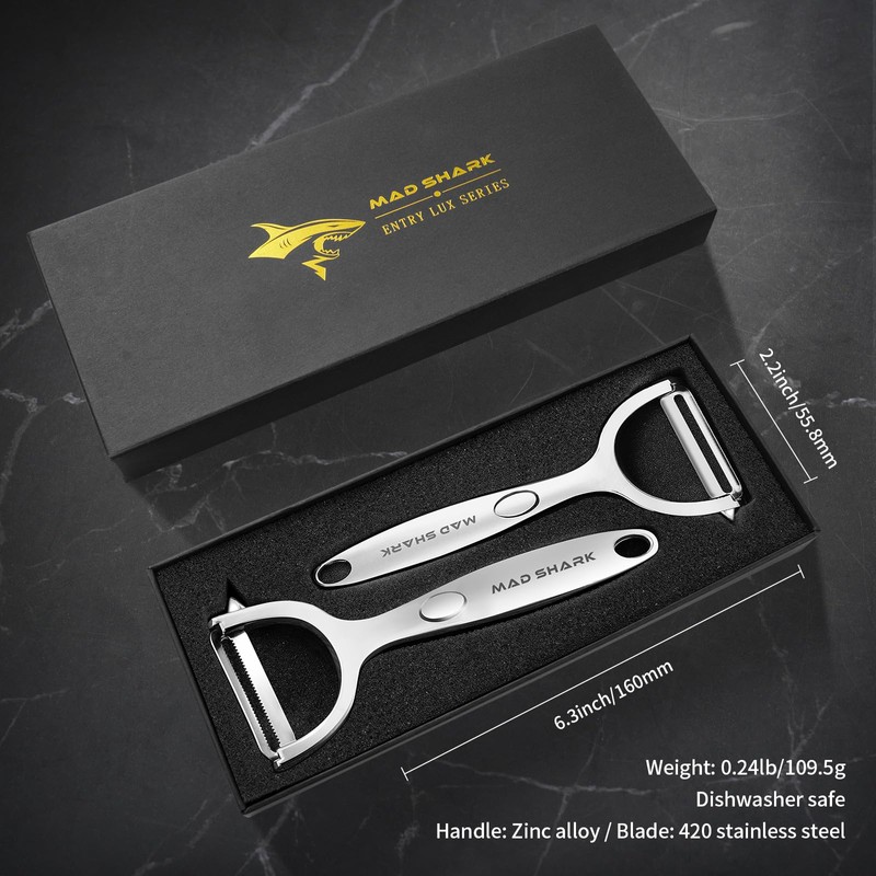MAD SHARK Ultra Sharp Peeler for the Kitchen - 10
