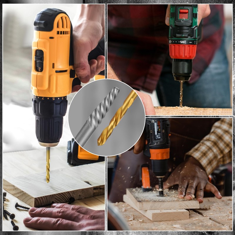 UYECOVE 18Pcs Screw Extractor and Left Hand Drill Bit Set,