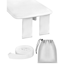 QWORK® Bed Bridge Twin To King Converter, Bed Gap Filler, Easily Connect And Expand Bed, White