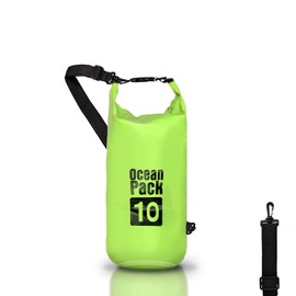 Dry Bag Waterproof Bag Sea 5L 10L 20L Waterproof Bag with Adjustable Shoulder Strap Waterproof Dry Bag/Sack Kayaking Boat Trip Canoe Fishing Rafting/Snowboarding, Green, Dry Bag