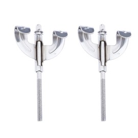 Set of 2 Classic Bass Drum Claw Hook and Tension Rods Drum Percussion Replacement Parts