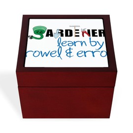 CafePress Trowel and Error Memory Keepsake Jewelry Box, 5"x5"x3.75"