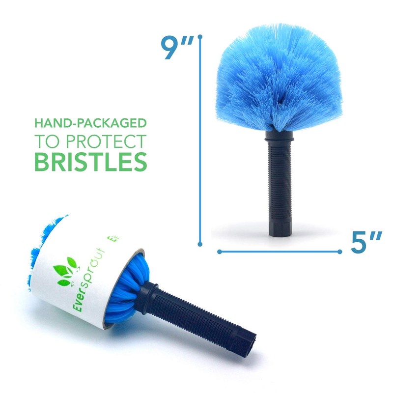 EVERSPROUT Duster 3-Pack | Hand-Packaged Cobweb Duster, Microfiber Feather Duster,
