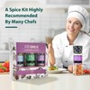 Soeos Spice Seasoning Set of 9 Individual Spice Grinder, Pure
