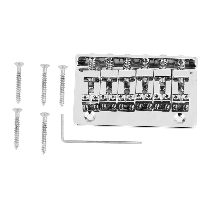 1PC Fixed 6 String Bridge Tailpiece for 52mm Electric Guitar