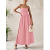 PRETTYGARDEN Women 2025 Summer Elegant Strapless Maxi Dress Tube Top