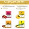 Premium Organic Fruit Green Tea Sampler, 100 Count Assorted Tea
