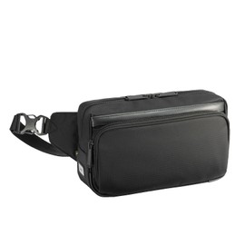 Ace Jean NO.54564 Waist Bag, Flex Light Fit, Body Bag, Lightweight, 3 Way, 3L, 7.4 oz (210 g), Black, One size