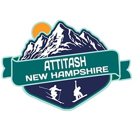 Attitash New Hampshire Ski Adventures Souvenir 2 Inch Fridge Magnet Mountain Design