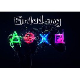 VSW 12 Einladungskarten + 12 Umschläge für Geburtstag Partys und Kindergeburtstag Game Gamer Nr. 87