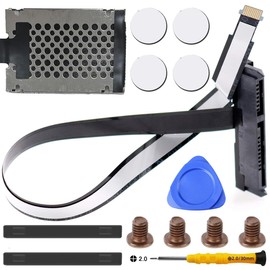 ZHUROUPU SATA Hard Drive Cable HDD Connector for HP Envy 17 17-J 17-J000 M7-J 17T 15-J DW17 6017B0421501 (Black) Includes Screwdriver Removal Tool Kit Pack of 14