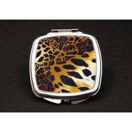 Cheetah Dual Mirror Compact (African American Dual Mirror Compact)