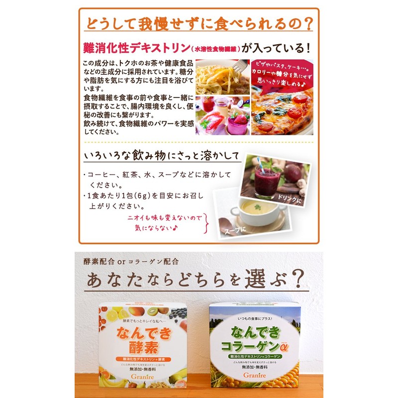 コラーゲン＋難消化性デキストリン なんできコラーゲンα 3箱セット