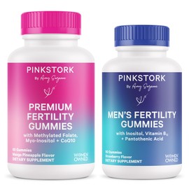 Pink Stork His and Hers Fertility Gummies Bundle - Fertility Support for Women and Fertility Support for Men