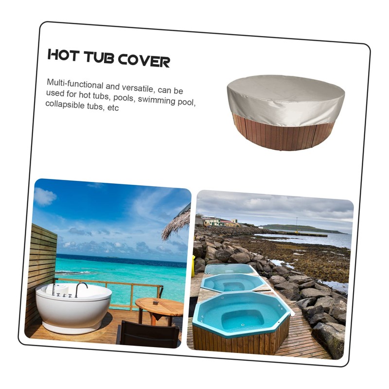 BESPORTBLE 1Pc Round Hot Tub Cover Durable Spa Protector for