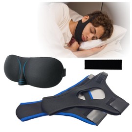 2PCS Chin Strap for Sleeping, Skin-Friendly Airflow Jaw Strap, Premium Airflow Chin Strap, Adjustable Chin Strap for Men and Women Closer, Effectively Reduce Snoring