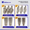 Cosmostar 16-Piece Air Hose Fittings Set | 1/4" NPT Quick