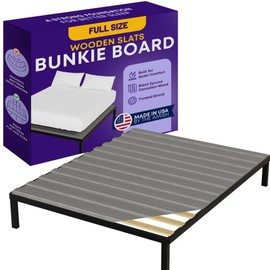 Greaton, Wooden Full Bed Slats for Support Under Mattress with Cover – Replacement Wood Slats for Full Size Bed Frame – Under Mattress Support Without Extra Height – 2.38-Inch Standard Width