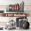 ORDORA Pots and Pans Organizer under Cabinet with Pan Holder: