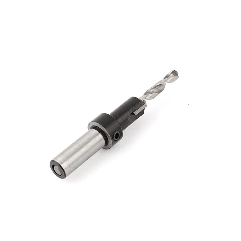 Sourcingmap 5mmx12mm Woodworking Boring Round Shank Tapered Countersink Drill Bit