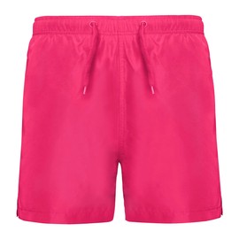 24 JOYAS Kids Swim Trunks with Fresh Neon Colours, Inner Briefs, Side Pockets, Back and Adjustable Drawstring, Pink Fluorine