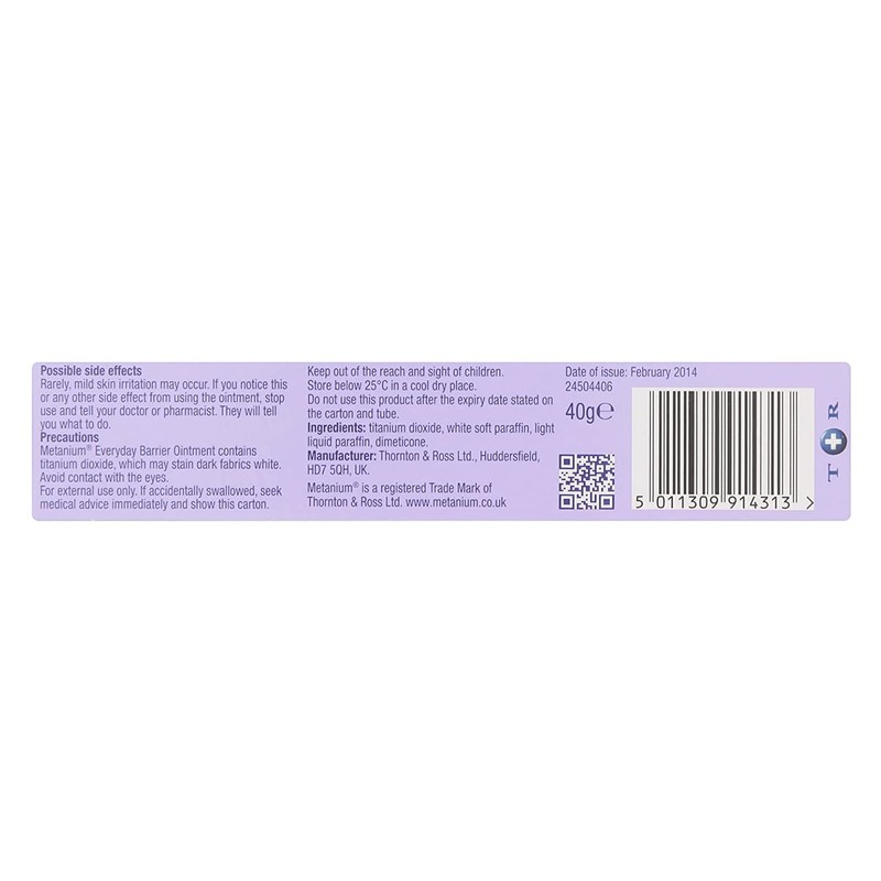 Metanium Everyday Barrier Ointment, 40g, Pack of 1