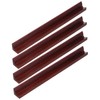 Totority 4Pcs Wooden Mahjong Push Tile Ruler Precision Crafted Game