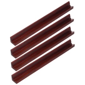 Totority 4Pcs Wooden Mahjong Push Tile Ruler Precision Crafted Game Racks for American Mahjong Enhanced Tile Arrangement with Grooved Design for Game Night