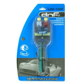 DNF High- Low Level Adjustable Impedance Converter 2 Channel RCA Hi/Low Line Out