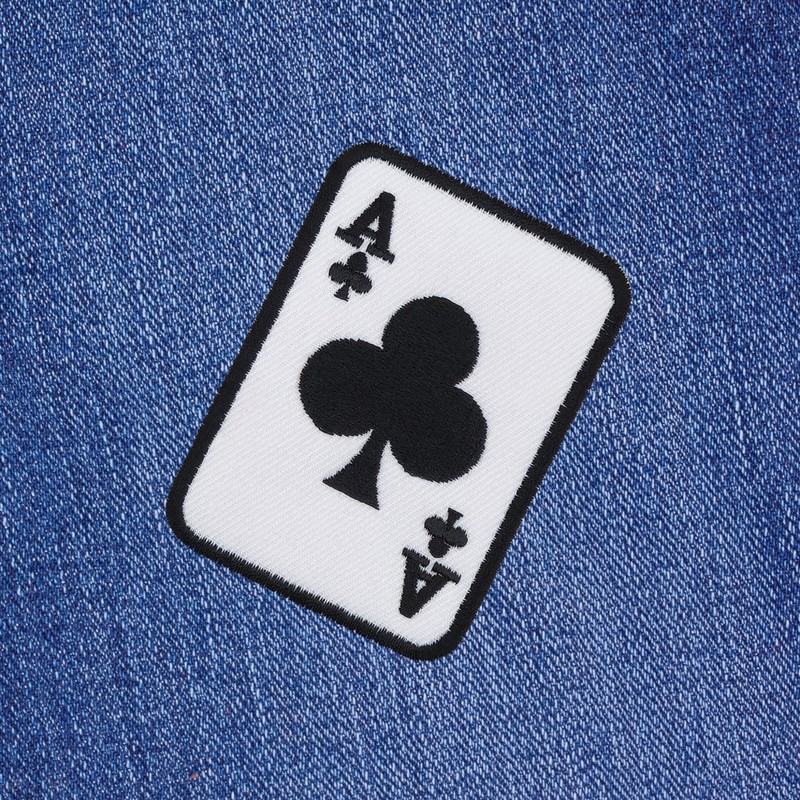 Ass Cross Patch for Iron-On / Iron-On Patch 5.5 x