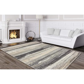 Luxe Weavers Tower Hill Abstract Gray 4x5 Area Rug
