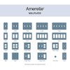 Amerelle 149TTRW Chelsea Wallplate, 2 Toggle / 1 Rocker, Steel,