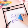 Dry Erase Pockets Sleeves with Rings, Black, 20 Pack