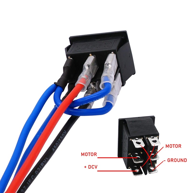 TWTADE Latching Polarity Reverse Switch 12V 10A DC Motor Control
