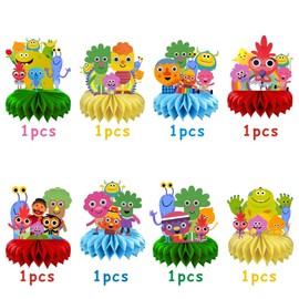 8Pcs Songs Table Centerpiece Birthday Party Supplies Table Decorations for Kids Party Decorations