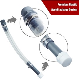 Mapleza 2-Pack Fuel Jug Hose - 5 Gallon Gas Can Hose Replacement with Upgraded Filter Design - Compatible with 5.5 & 3 Gallon Jugs - Easy Pour, No Spills