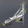 2PCS 10 Inch Length Stainless Steel Triangle Folding Angle Bracket