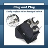Esttlamer 30T37620 Rocker Switch 6 Terminal Compatible with Muncie Dump