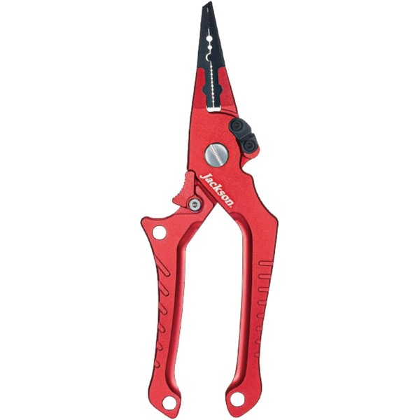 Jackson One-Touch Lock Aluminum Pliers Red (Red)