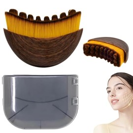 LUSCOR Cepillo Facial para Contorno Linfático，Lymphatic Contour Face Brush,Herramientas Para Masajes Faciales,Cepillo De Drenaje Linfático Facial,Diseño Ergonómico Para Rostro, Mentón Y Mandíbula