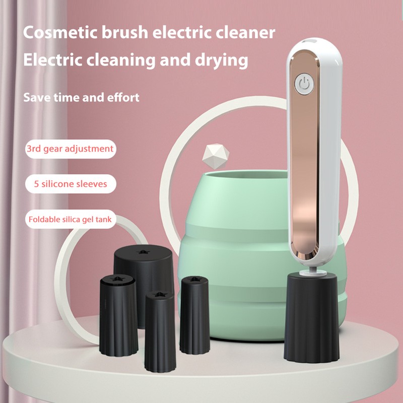Makeup Brush Cleaner and Dryer USB Rechargeable Cosmetic Make Up