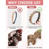 Ausing Stretch Braid Hair Headband 2PCS Braided Hair Hoops and