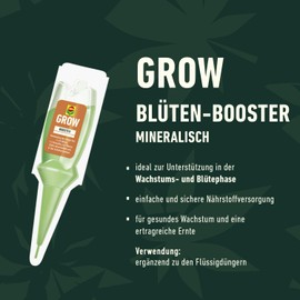 Compo COMPO GROW Booster - praktische Aufbaukur für Spezialkulturen - unterstützt das Wachstum - Dünger für Indoor & Outdoor - 30ml, grün