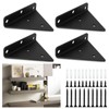 SENENQU Pack of 4 8 cm Floating Shelf Brackets, Invisible