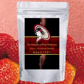 Mukoh Matcha Japanese Fukuoka non sugar Amaou Strawberry Powder 3.5 oz (100 g), Made in Kyushu, Fukuoka Non-Sugar Amaou Strawberry Powder 3.5 oz (100 g)